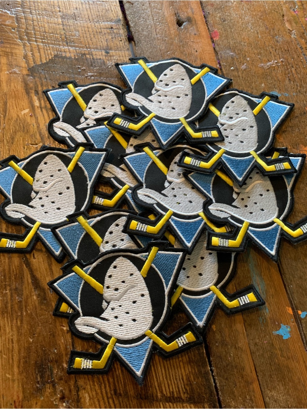 Bundle of Misprint Mighty Ducks Patches
